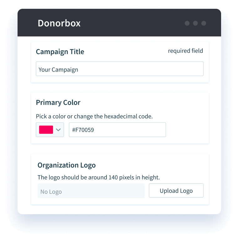 Crea tu cuenta de Donorbox