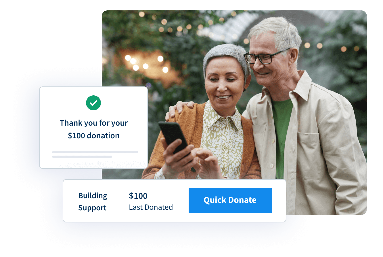 Portail des donateurs avec QuickDonate™