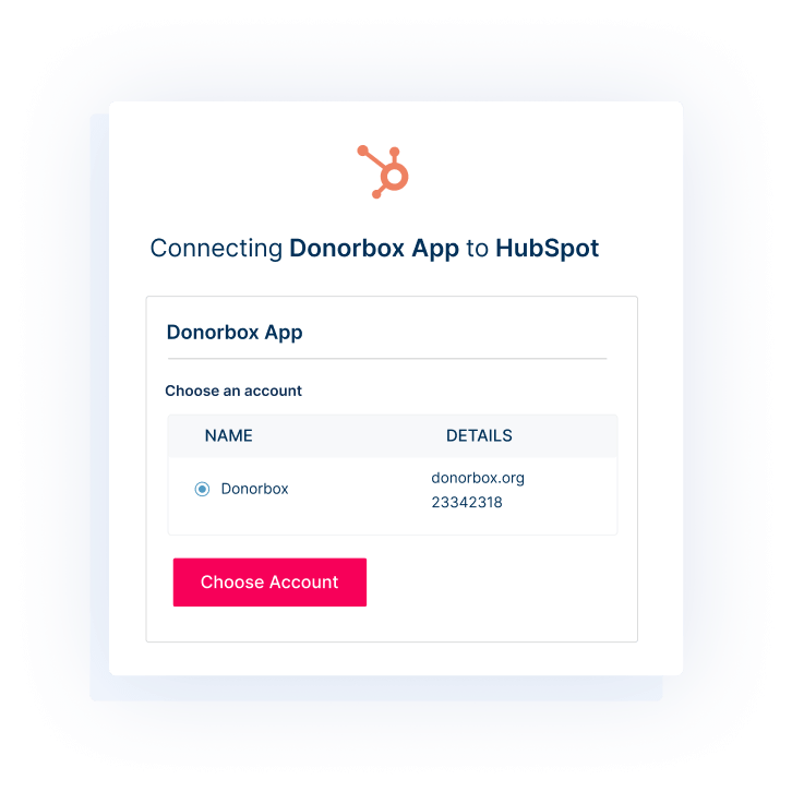 Connectez l'application Donorbox