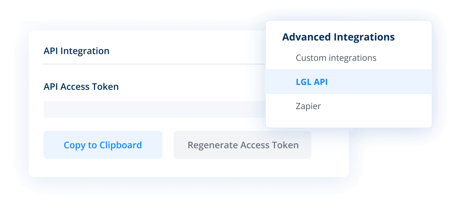 3. Set up an LGL API access key