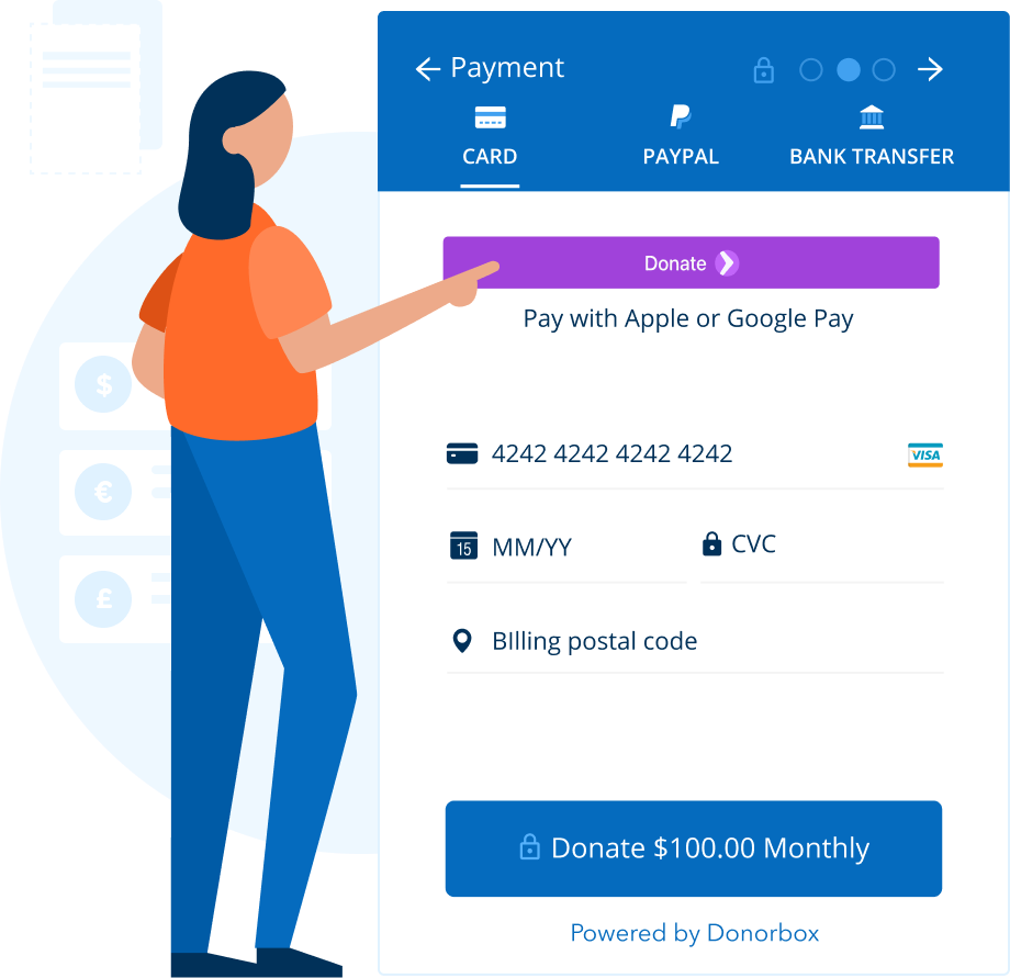 Stripe donation forms for nonprofit organizations