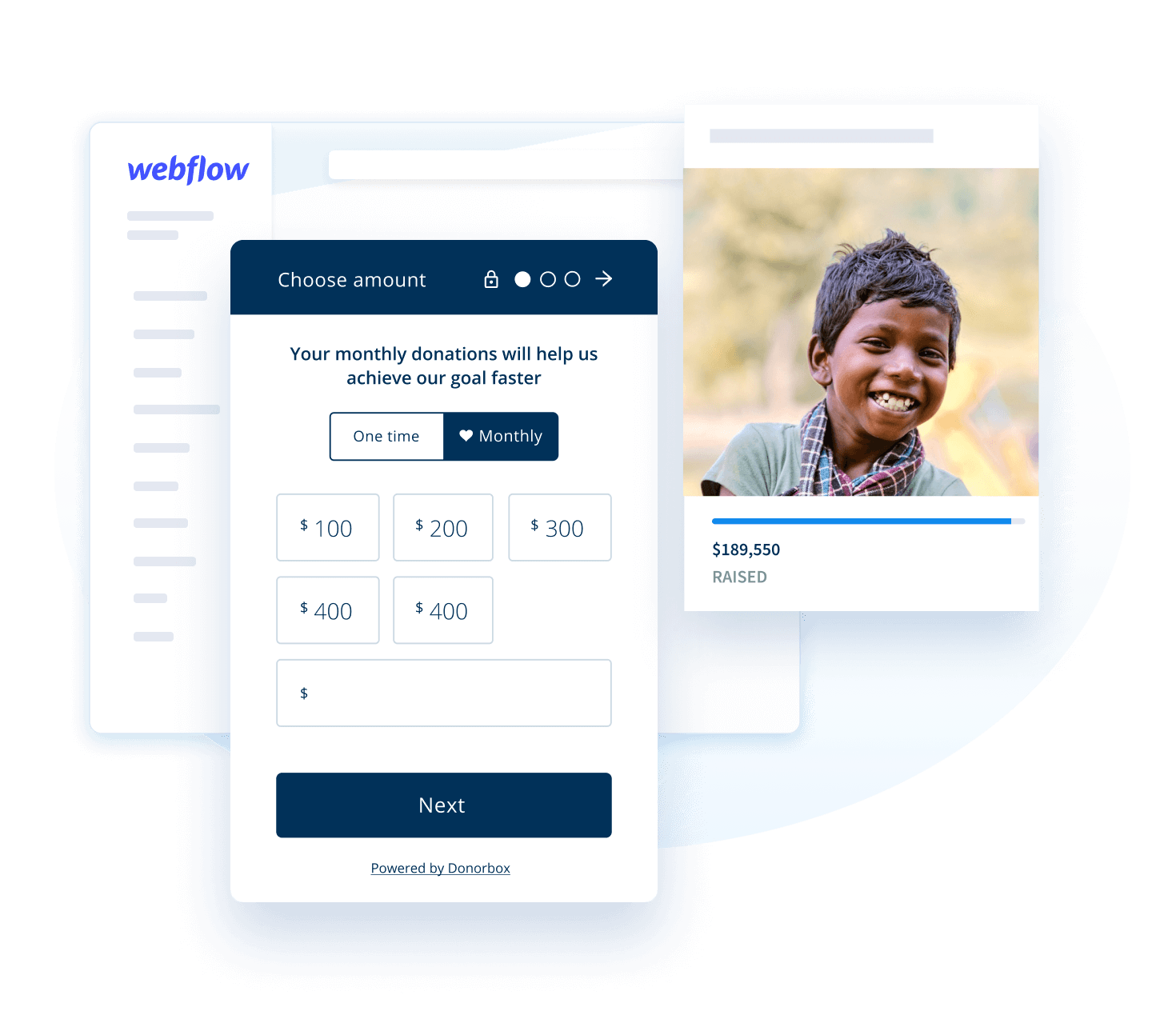 Powerful Fundraising Solution for Your Webflow