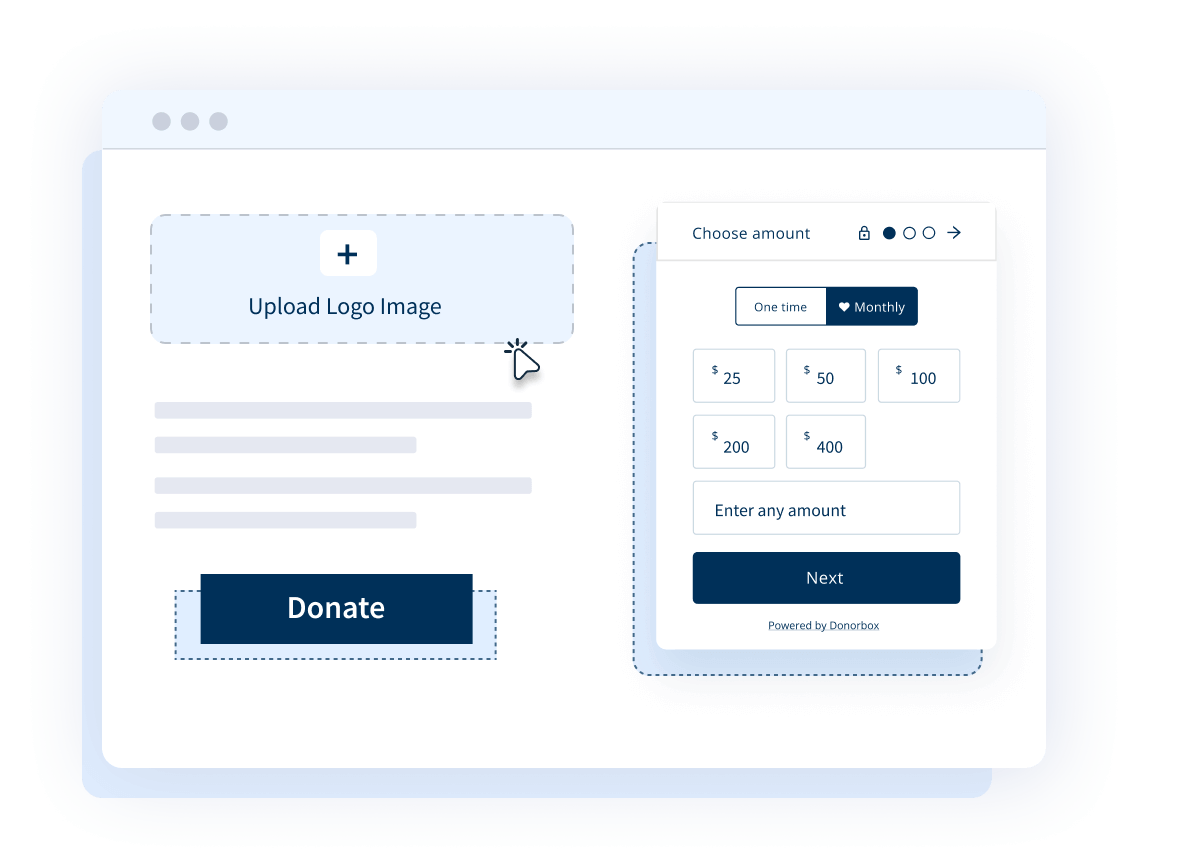 Configurez un formulaire de don personnalisé et facile à utiliser en quelques minutes